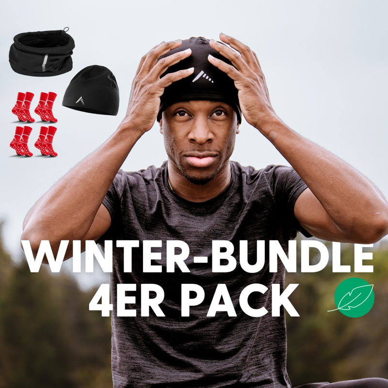 Grip Socks 4er Pack inkl. Stanno Nackenwärmer + trazer Mütze